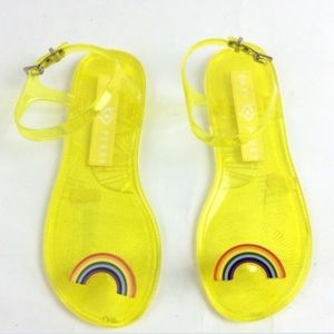 Katy Perry Jelly Sandal w/rainbow Size 7